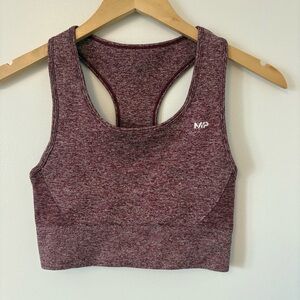 My Protein | burgundy longline sports bra